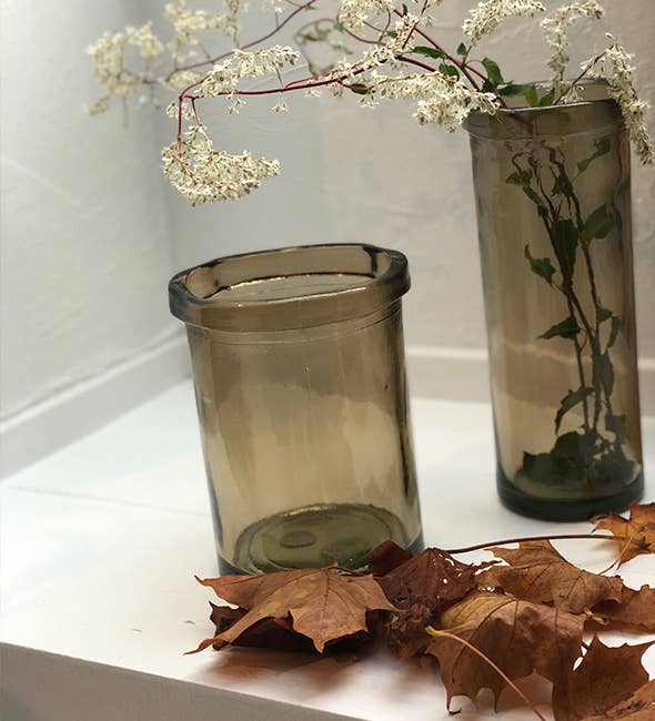 Lübech Living – Vaso por atacado – Vaso Barcelona em vidro reciclado champanhe2