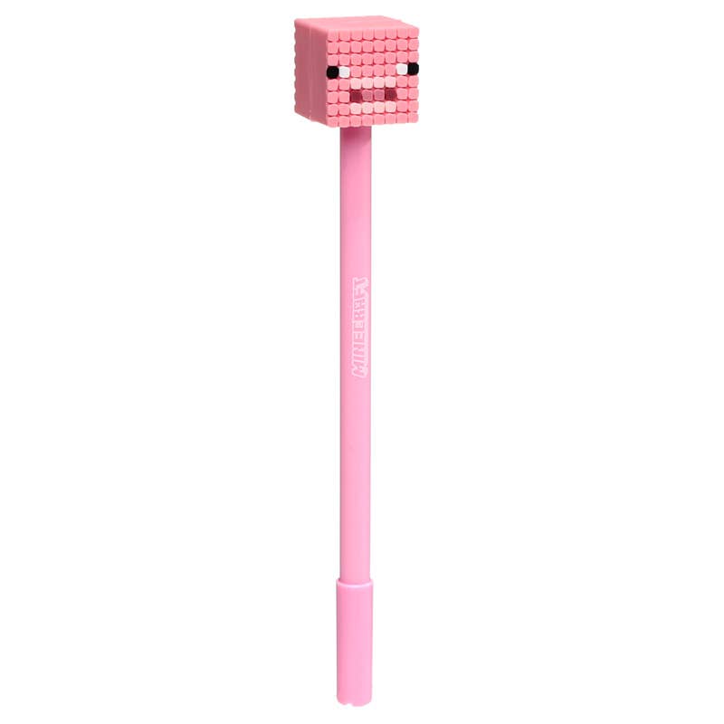 Puckator EU - Vente Stylos - Stylo Minecraft avec figurine (Cochon/Abeille/Zombie/Squelette)4