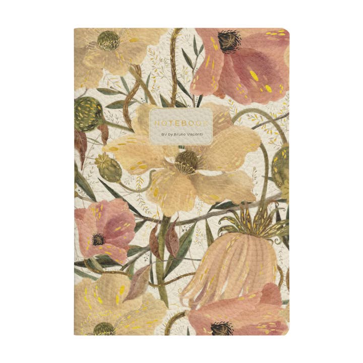 Vegan Leather A5 Notebook -Soft Petals for wholesale by BV by Bruno Visconti