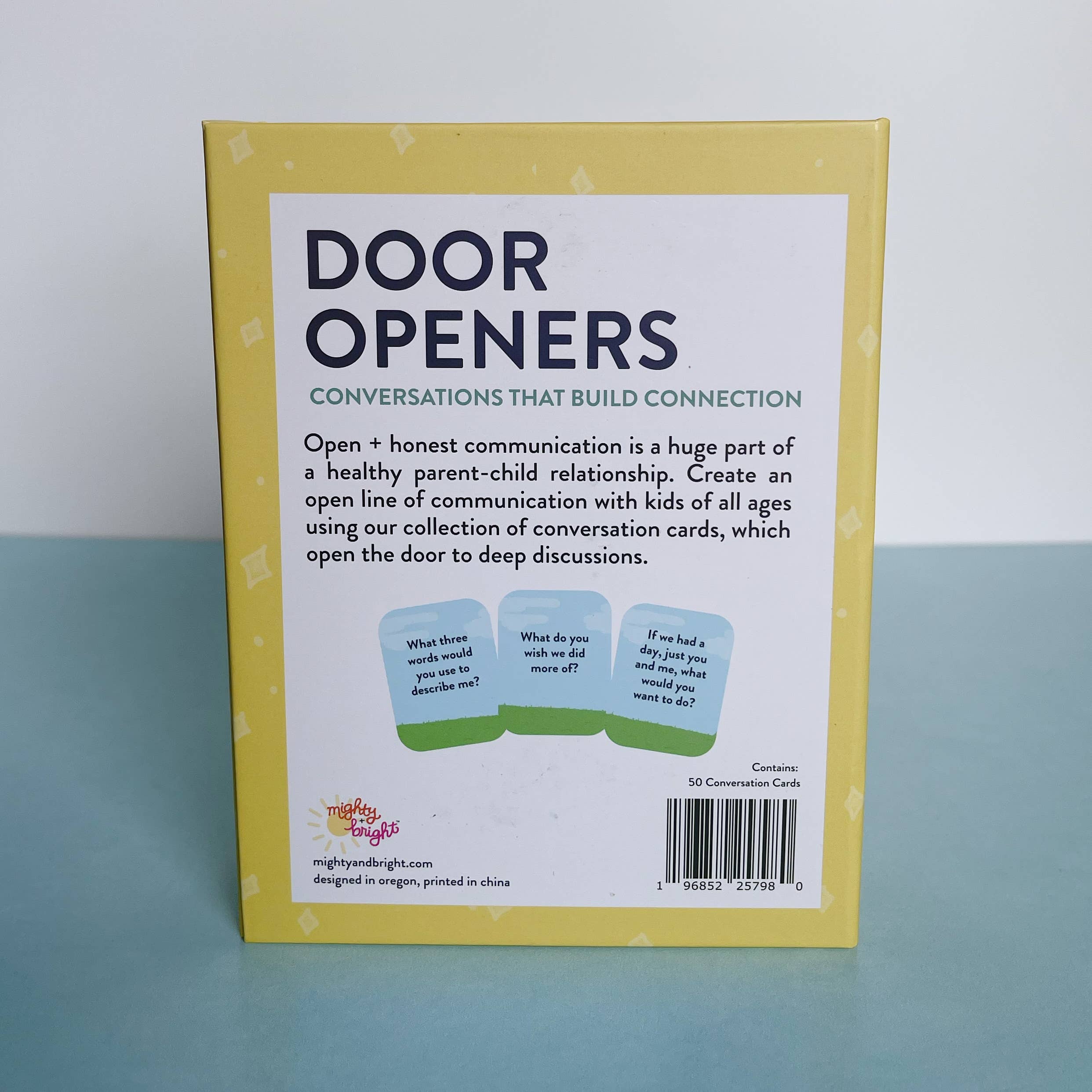 Mighty and Bright - Wholesale Learning Cards - Kids & Baby - "Door Openers" Conversation Cards2
