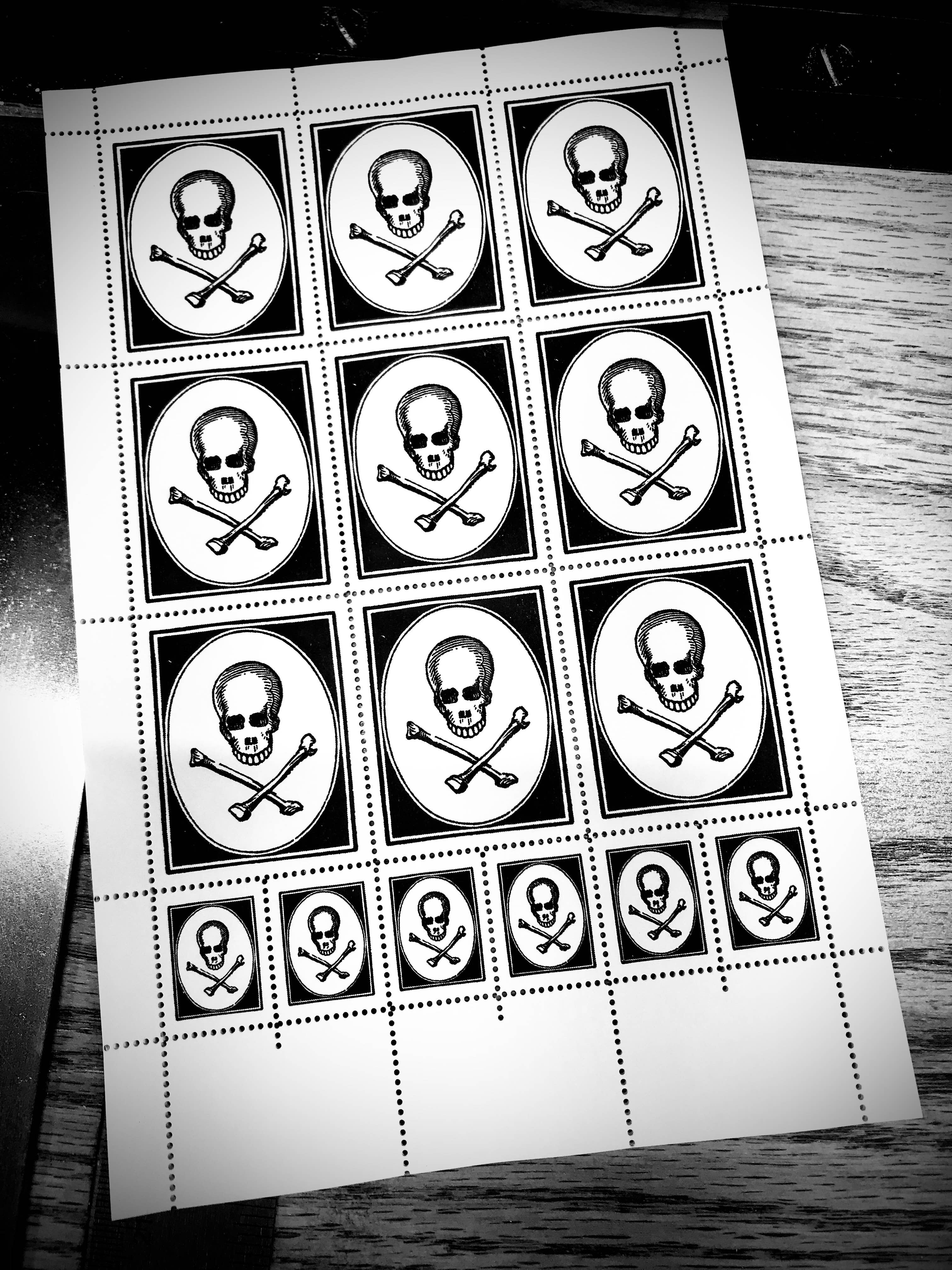 The Portland Stamp Company - Vendita all'ingrosso Timbro in gomma/decorativo - Francobolli gotici Post Crypt per Halloween3