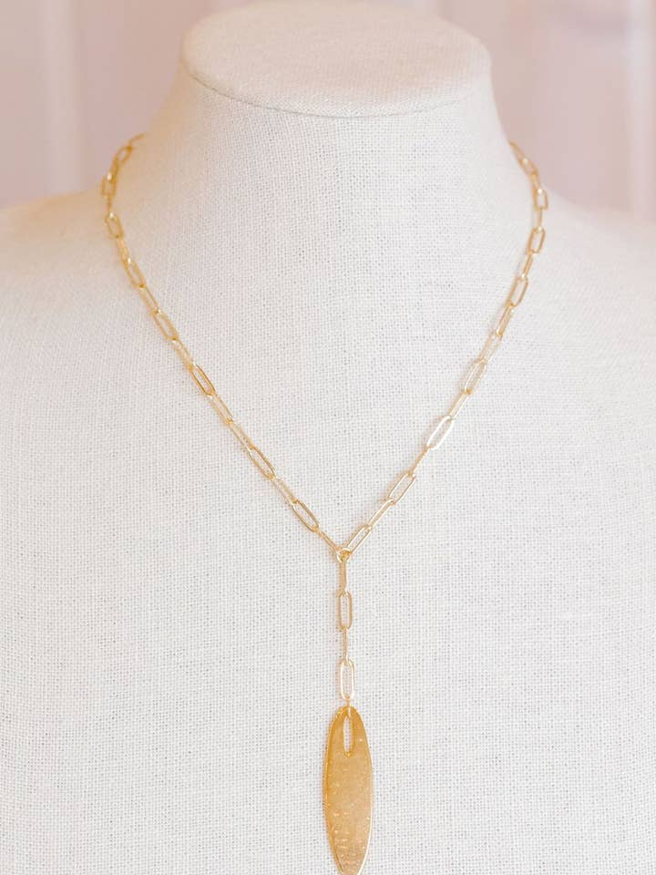 Clip De Papel Cadena Y con Ovalado Oro para venta al por mayor de Kori Green Designs