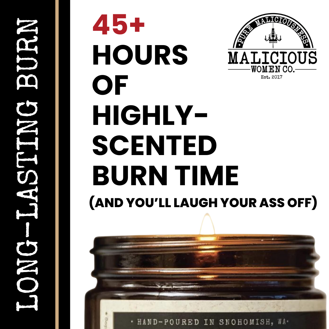 Malicious Women Candle Co - Wholesale Jar/Filled Candle - Menopause 9oz Funny Candle Malicious Women Co3