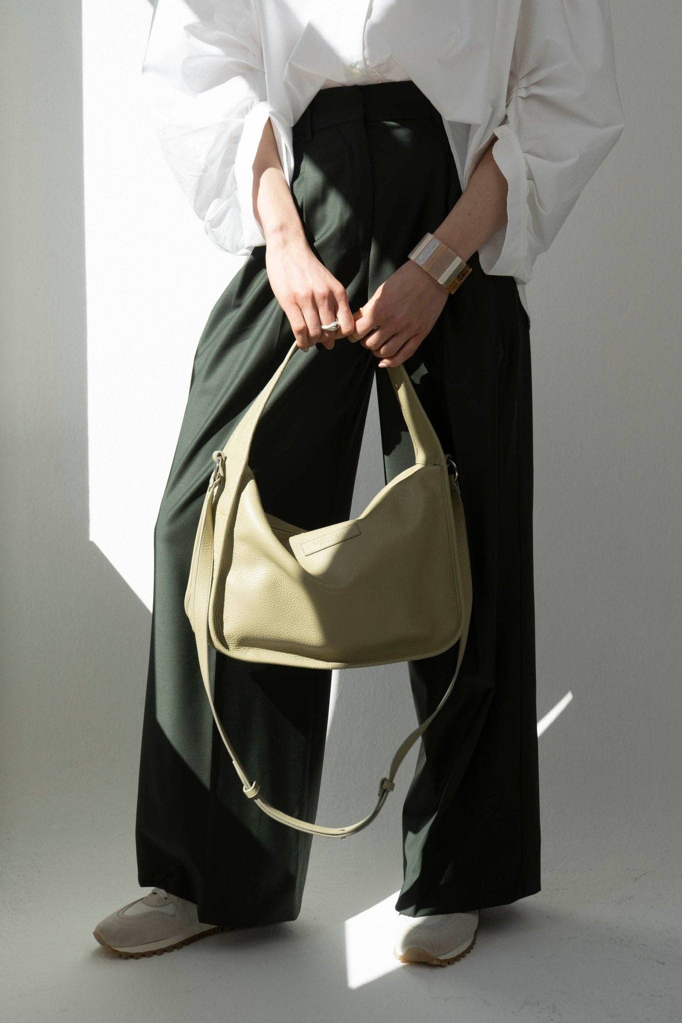 TIEFENBACHER LEHMANN - Wholesale Shoulder Bag - Women's - BRIOCHE BAG maxi fern - silver0