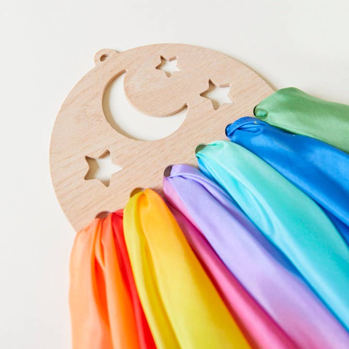 Sarah’s Silks - Wholesale Wood Toy - Kids - Wooden Star Display for Playsilks, Waldorf Toys