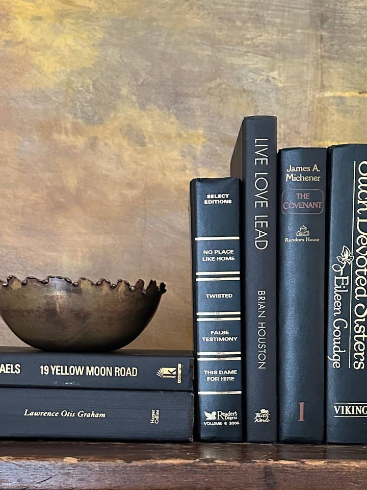 Books by Color: Black for wholesale by Angela Holman Art