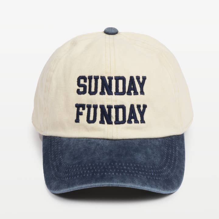 David And Young - Wholesale Baseball Cap - Unisex - GAME DAY SUNDAY FUNDAY Two-Tone Baseball Cap