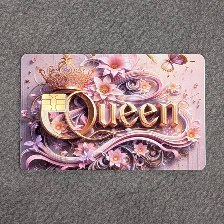 Queen Credit/Debit Card Sticker, Skin, Cover for wholesale by Snowfall Ridge LLC Accessories