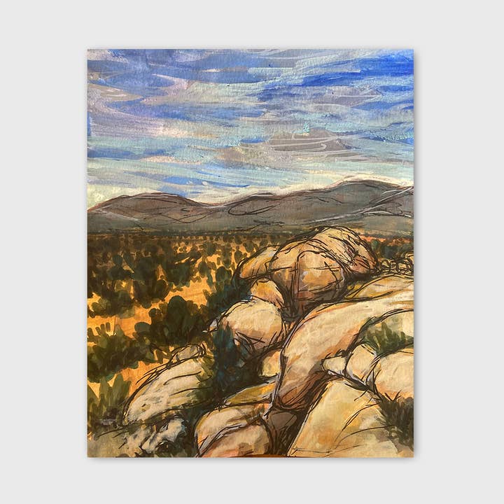 Jeanelle Demers - Wholesale Art Print - Desert View Art Print 8x10"0