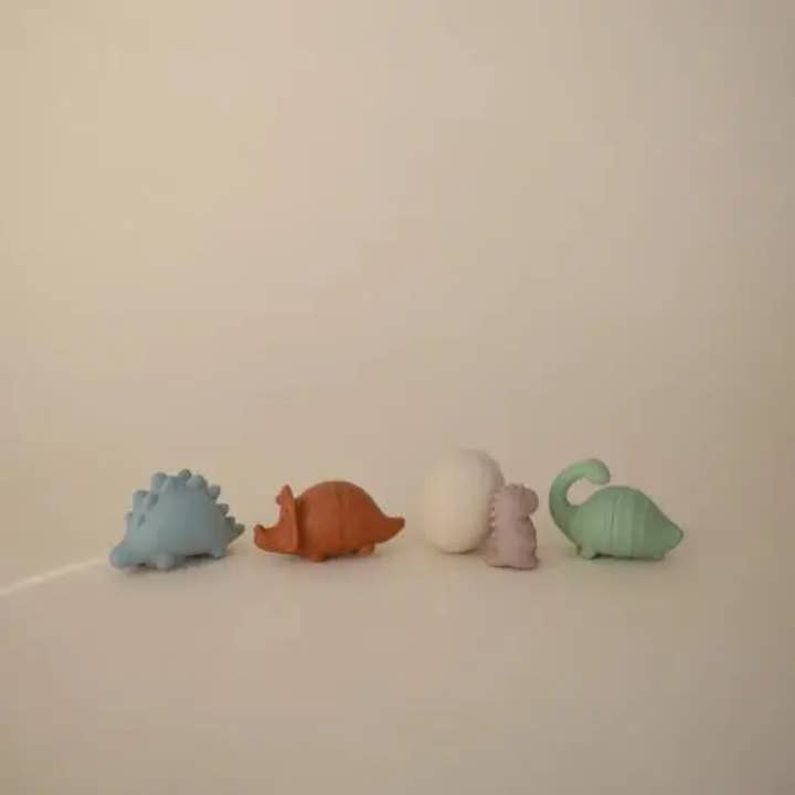 Dinosaurs 4pc silicone bath set for wholesale by Tiipi