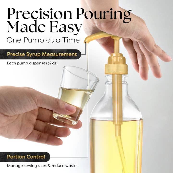 Syruvia - Wholesale Drink Topper - Syruvia Syrup Pump For 750ml Syrup Bottle (Pack of 12)