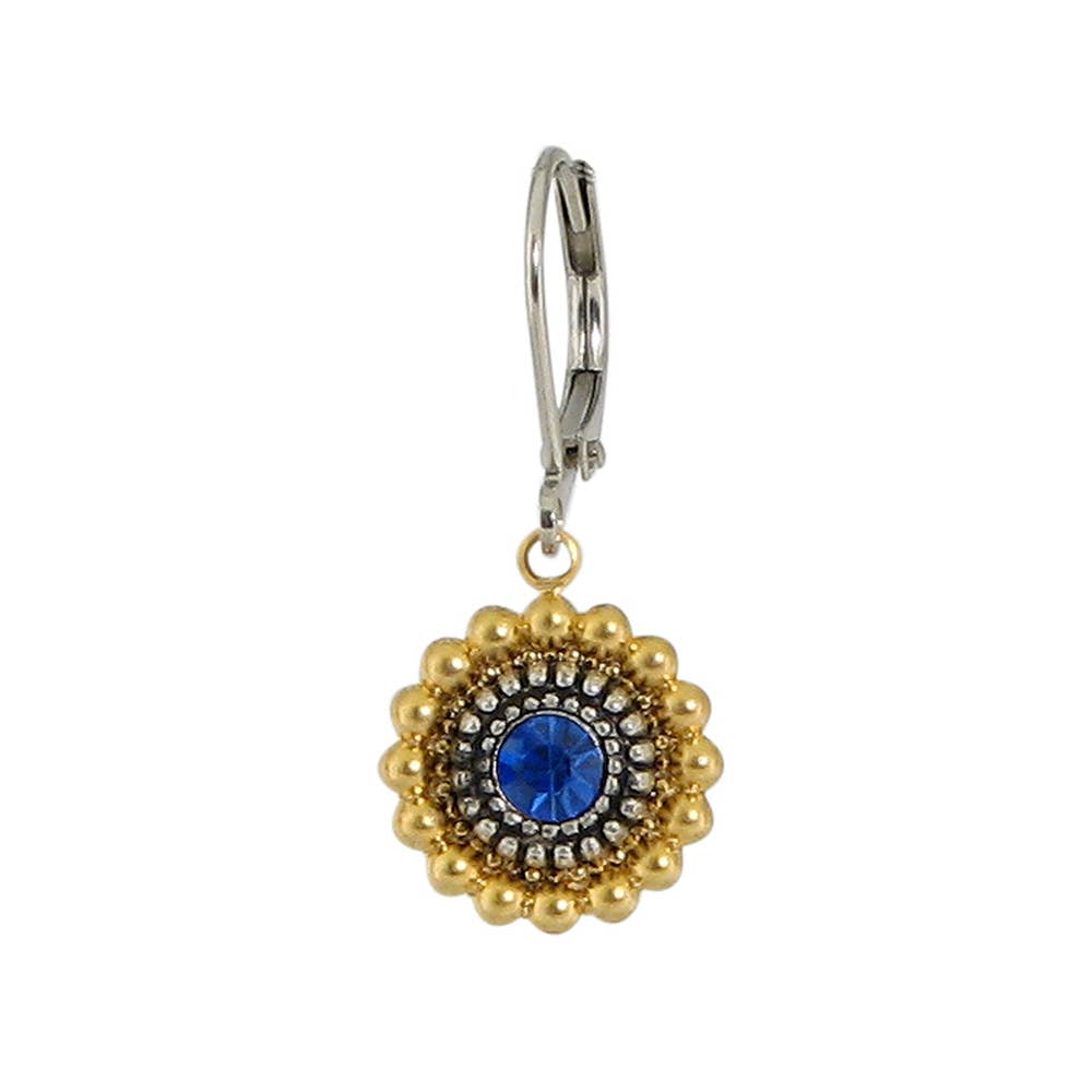 Baked Beads - Vente Boucles d'oreilles pendantes - Boucle d'oreille en cristal granulé mixte1