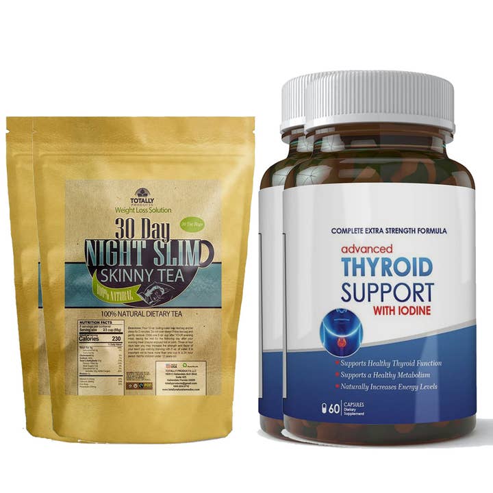 Night Slim Skinny Tea and Thyroid Support Combo Pack for wholesale by Totally Products