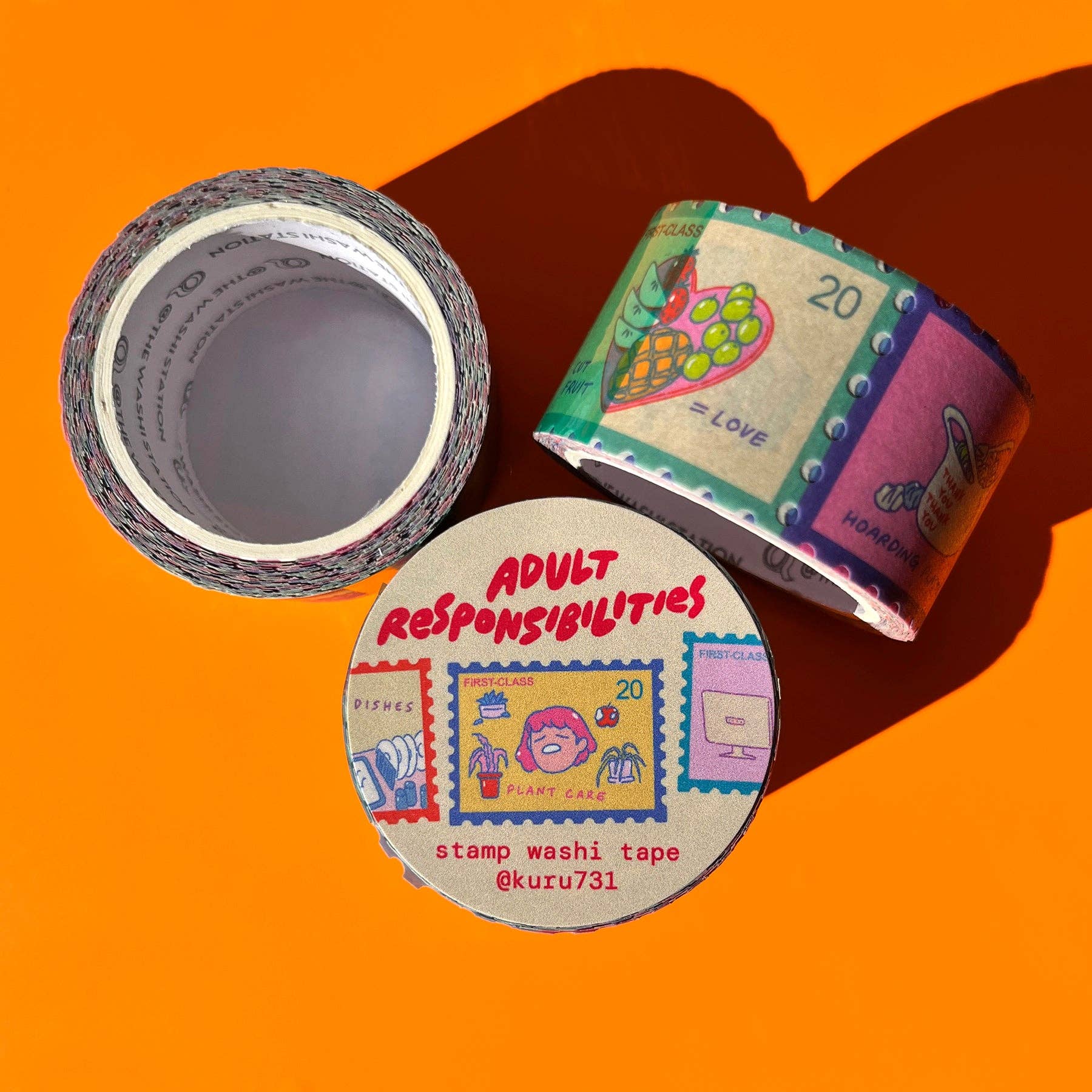 kuru731 - Wholesale Washi Tape - Responsibilites Stamp Washi Tape5