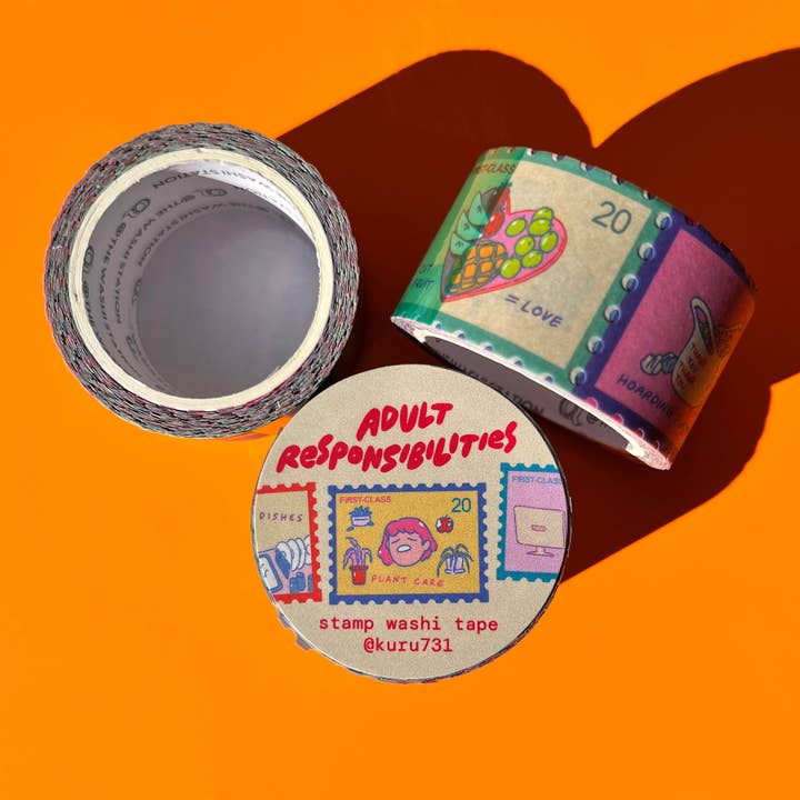 kuru731 - Wholesale Washi Tape - Responsibilites Stamp Washi Tape5
