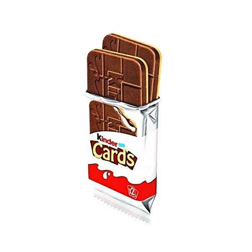 Snacky Candy - Wholesale Chocolate Bar - Kinder Cards Creamy Milk & Cocoa Layers T2 0.9 oz 30 count2