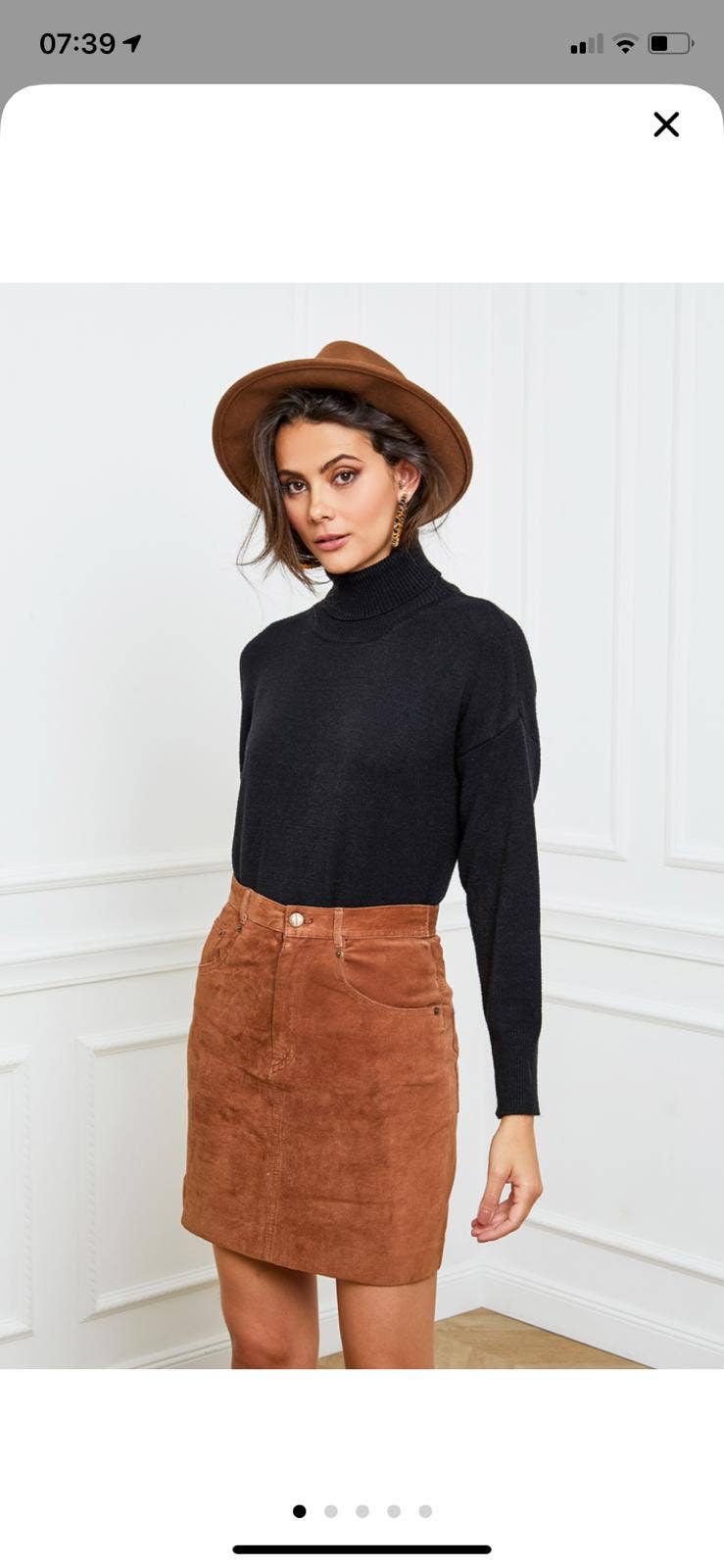 LÉA & LUC – wholesale Knitted jumper – Women′s – Turtleneck sweater with pockets REF. 003014