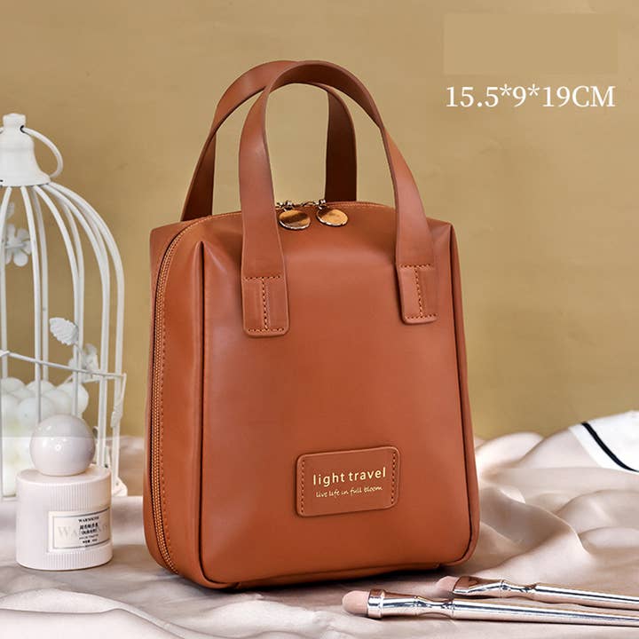 Wholesalesir - Wholesale Makeup Storage Box - PU Handheld Large Capacity Travel Portable Cosmetics Storage