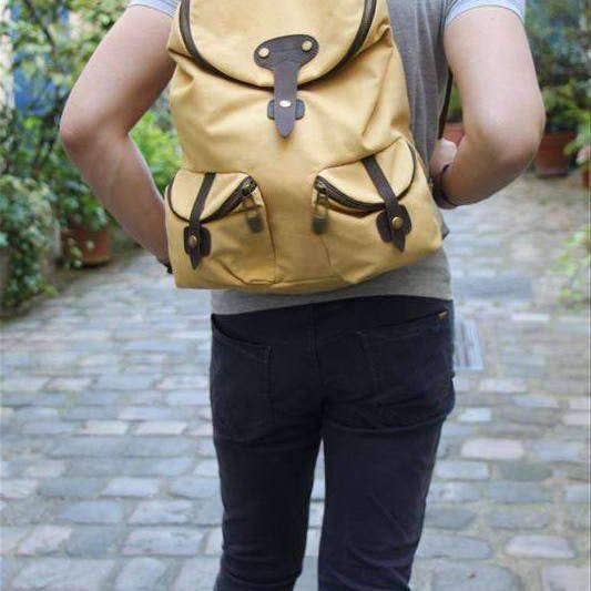 ZEDE PARIS - Vente Sac à dos – femme - SAINT-PAUL - Sac à dos en toile et cuir28