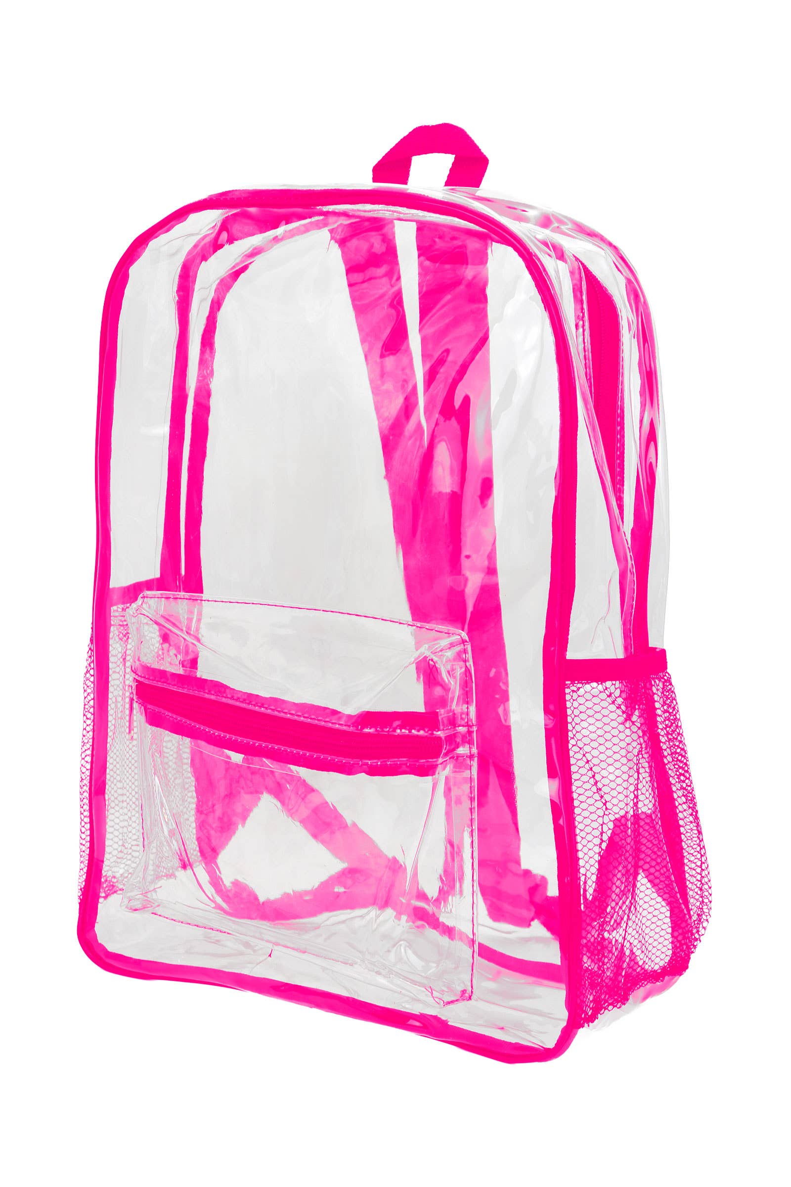 ASSORTI Sac à dos en PVC transparent avec contours colorés extra large en vente sur Faire9