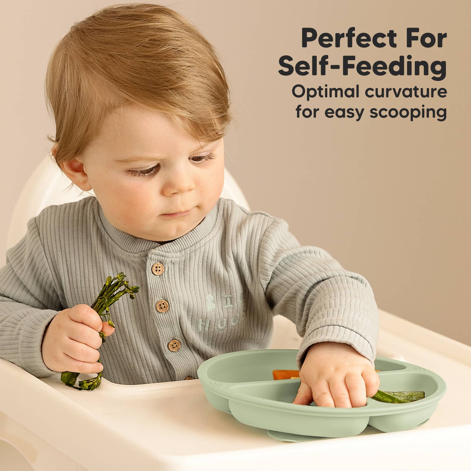 Sage 3-Pack Prep Suction Plates for Baby, BPA-Free Silicone Plate for wholesale on Faire5