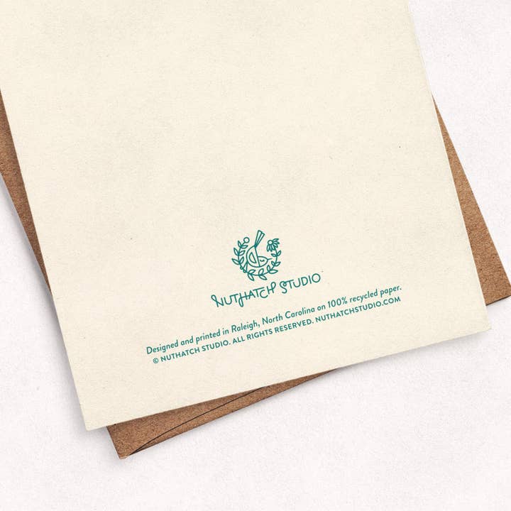 Nuthatch Studio - Wholesale Christmas Card - Geese Holiday Greeting Card: Original Christmas Art2