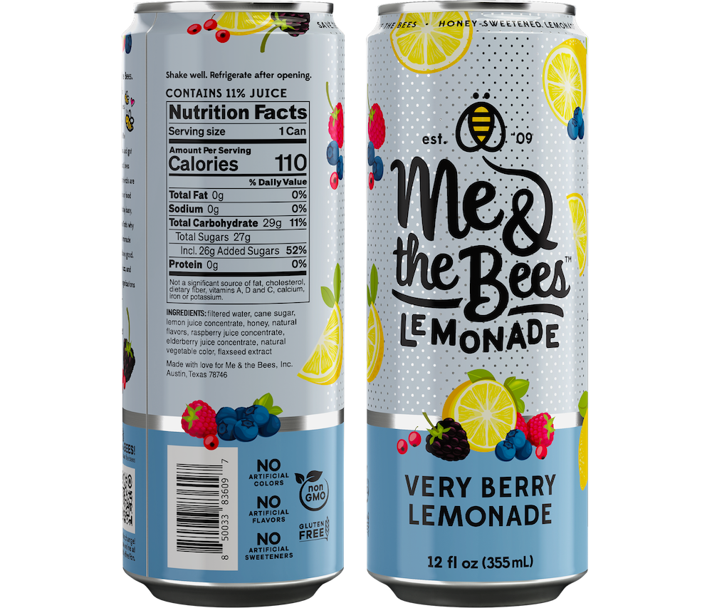 Me & the Bees Lemonade - Wholesale Fruit Juice - Very Berry Lemonade (12 count case)2