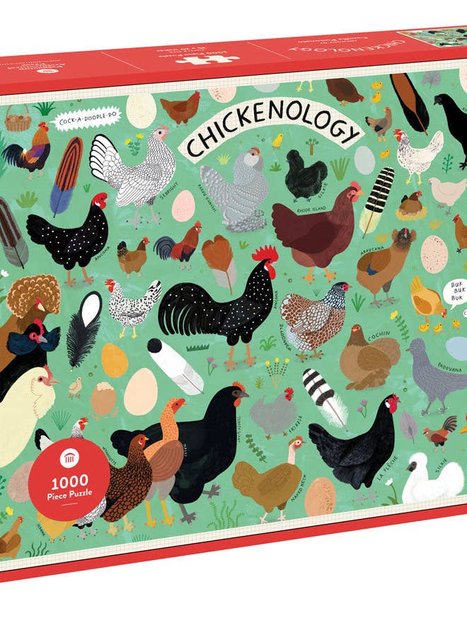 Puz 1000 Chickenology for wholesale by Chronicle Books
