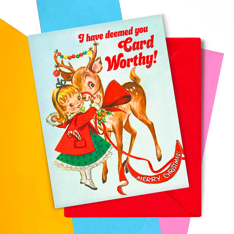 Smitten Kitten - Wholesale Christmas Card - I Have Deemed You Card Worthy Card – Holiday Card1