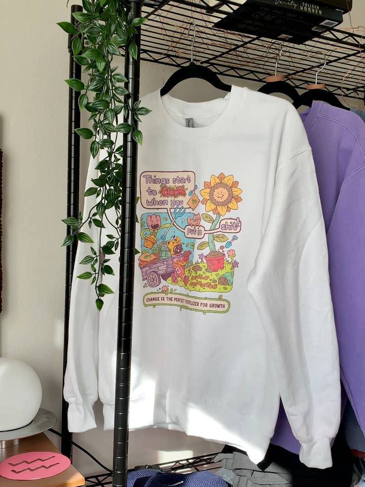 Growth Takes Effort Graphic Crewneck for wholesale by Overthinker Apparel