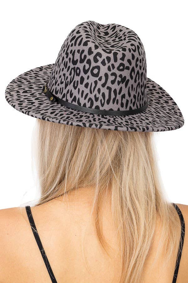 Cap Zone - Wholesale Fedora - Women's - Leopard Red Bottom Fedora11