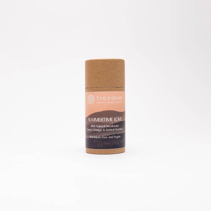 Sommartid Kärlek Naturlig Vegansk Deodorant Söt Apelsin och Citrondoft för wholesale av Freedom Cosmetics