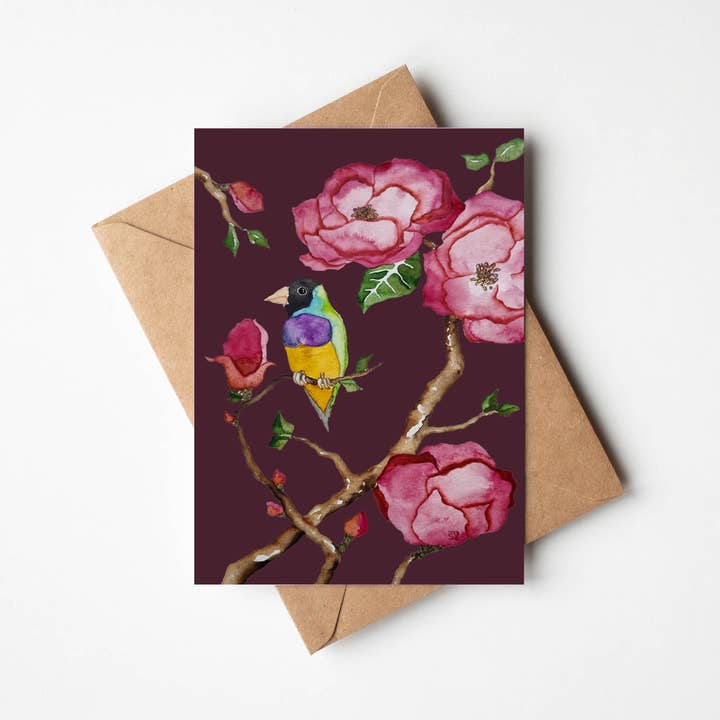 Bosa Art Co - Wholesale Everyday greeting card - Greeting Card - Gouldian Finch