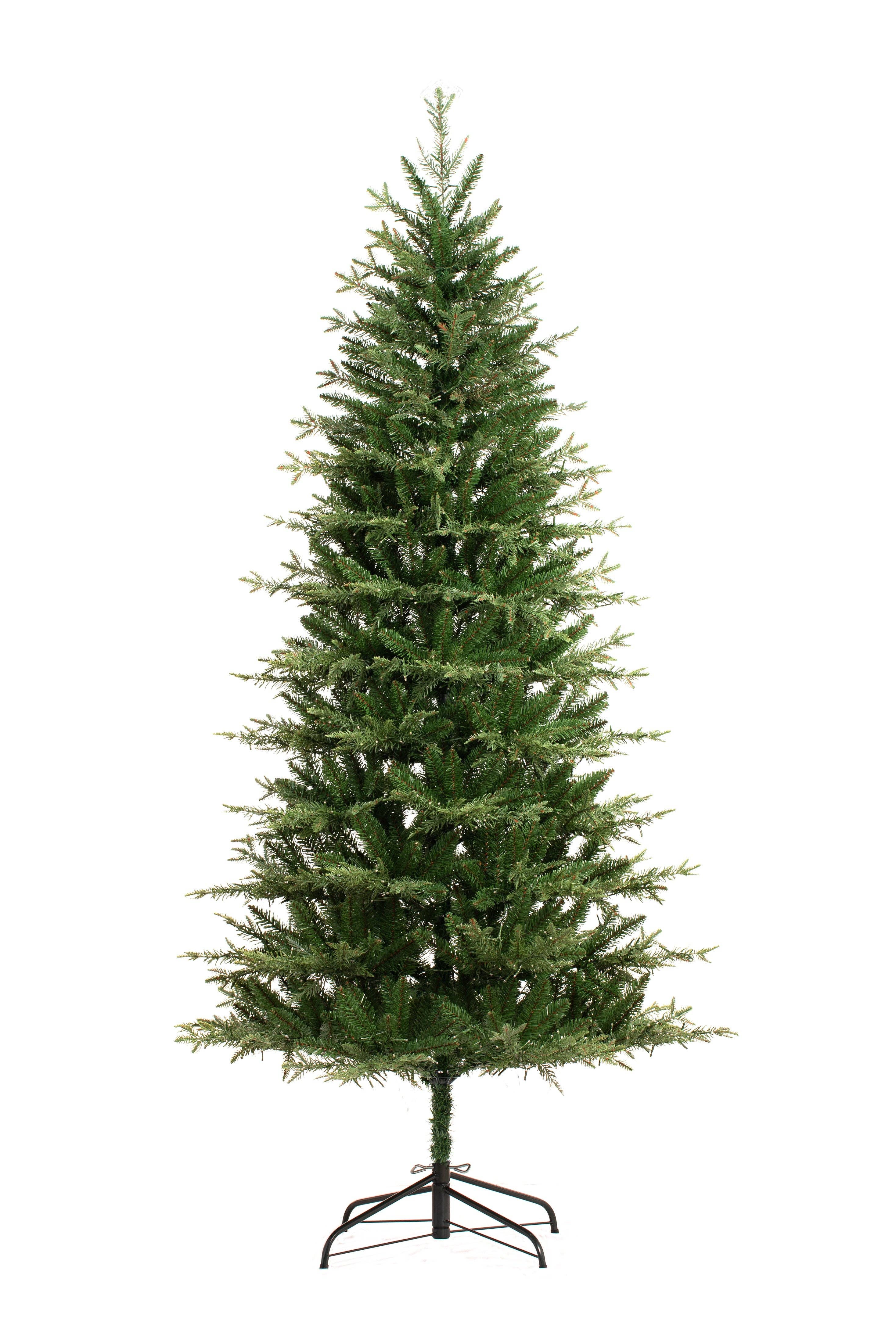 Haute Decor - Wholesale Artificial Christmas Tree - 7 Foot Pre-lit Asheville Slim Christmas Tree1