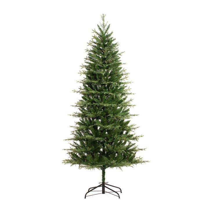 Haute Decor - Wholesale Artificial Christmas Tree - 7 Foot Pre-lit Asheville Slim Christmas Tree1