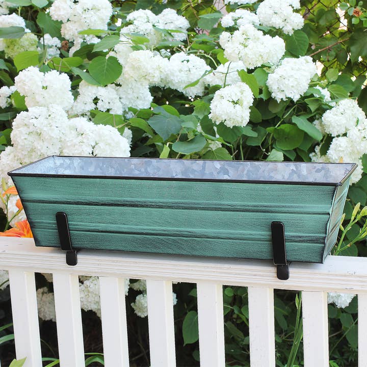 ACHLA Designs - Wholesale Outdoor Ornament/Decor - 6" Flower Box Bracket for 2x4 Railing3