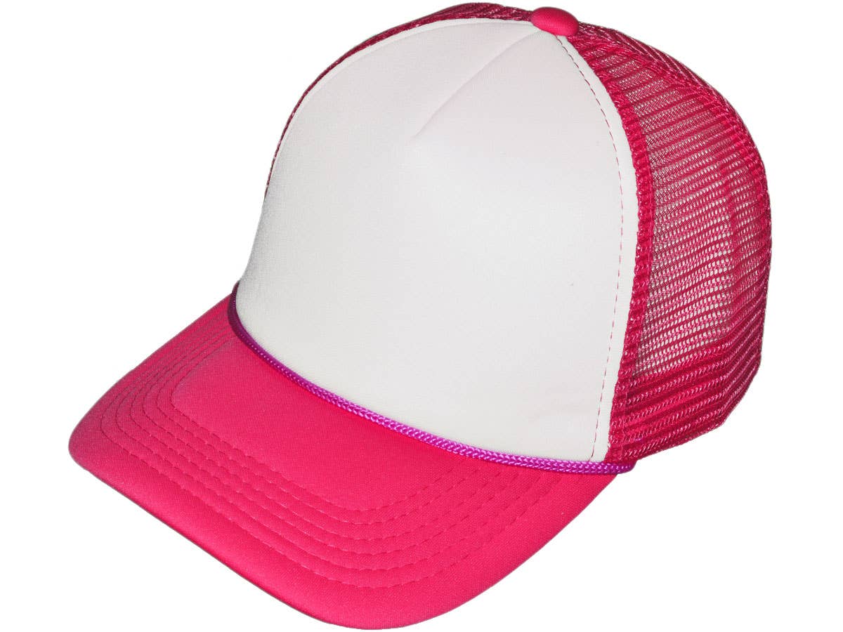 Buck Wholesale – Großhandel Trucker-Cap – Unisex – Buck Wholesale Schlichte Schaumstoff-Trucker-Caps mit Netzrückseite, mittleres Profil (44 Farben)39