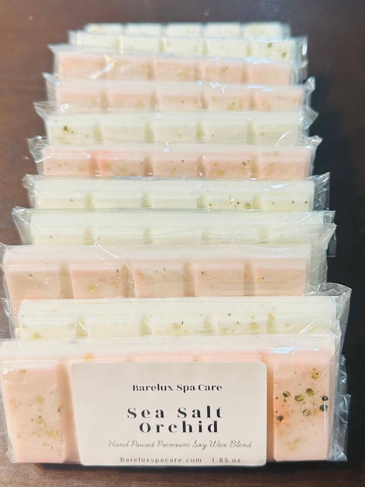 Cire à base de mélange de soja et d'orchidées au sel de mer pour la vente par Barelux Spa Care