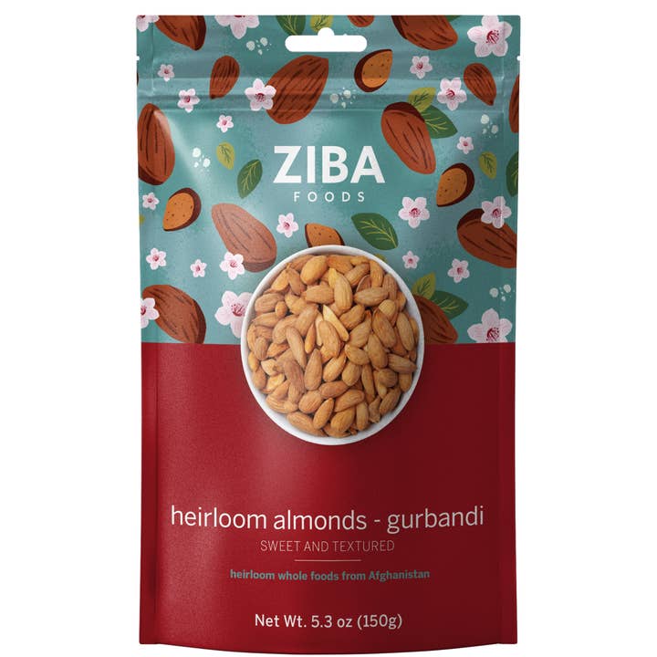 Ziba Heirloom Almonds Gurbandi (Raw), 150g for wholesale by Ziba Foods