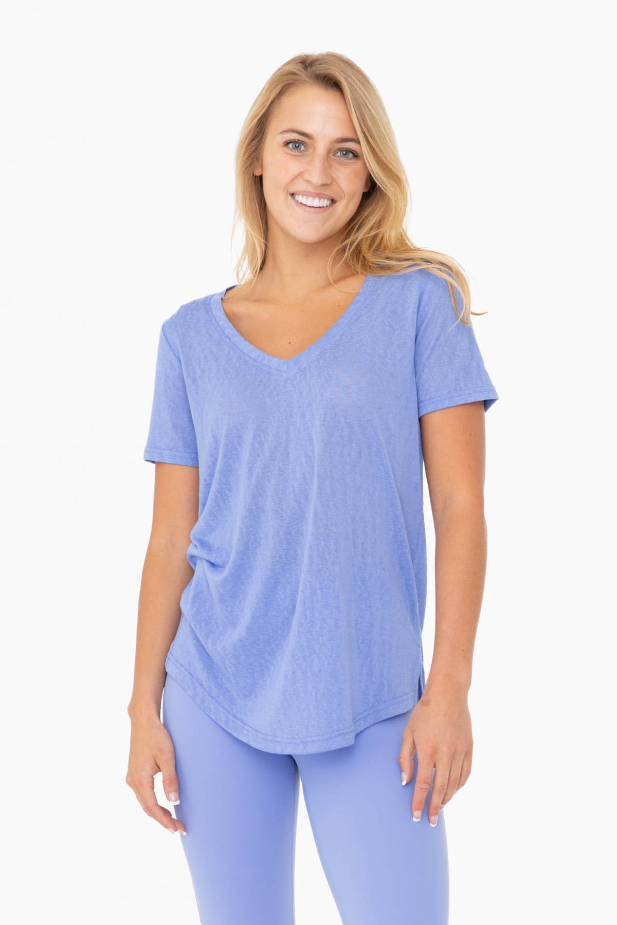 Mono B – wholesale T-shirt – women's – Modal Blend Classic V-Neck Tee8