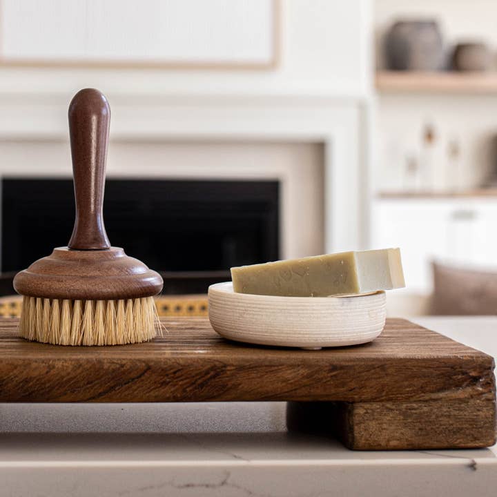 Luxe B Co - Wholesale Bath soap dish - Marble Soap & Brush Holder6