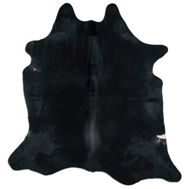 Tapete de pele de vaca - L210 x B200 cm - preto por atacado de Livarto UG (haftungsbeschränkt)