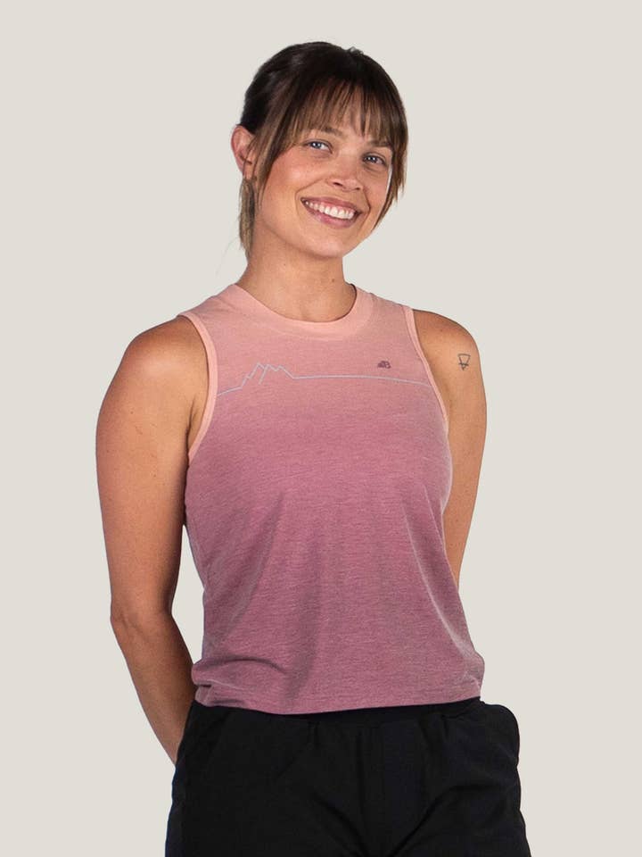 Women's High Country Crop Top for wholesale by Belong Designs