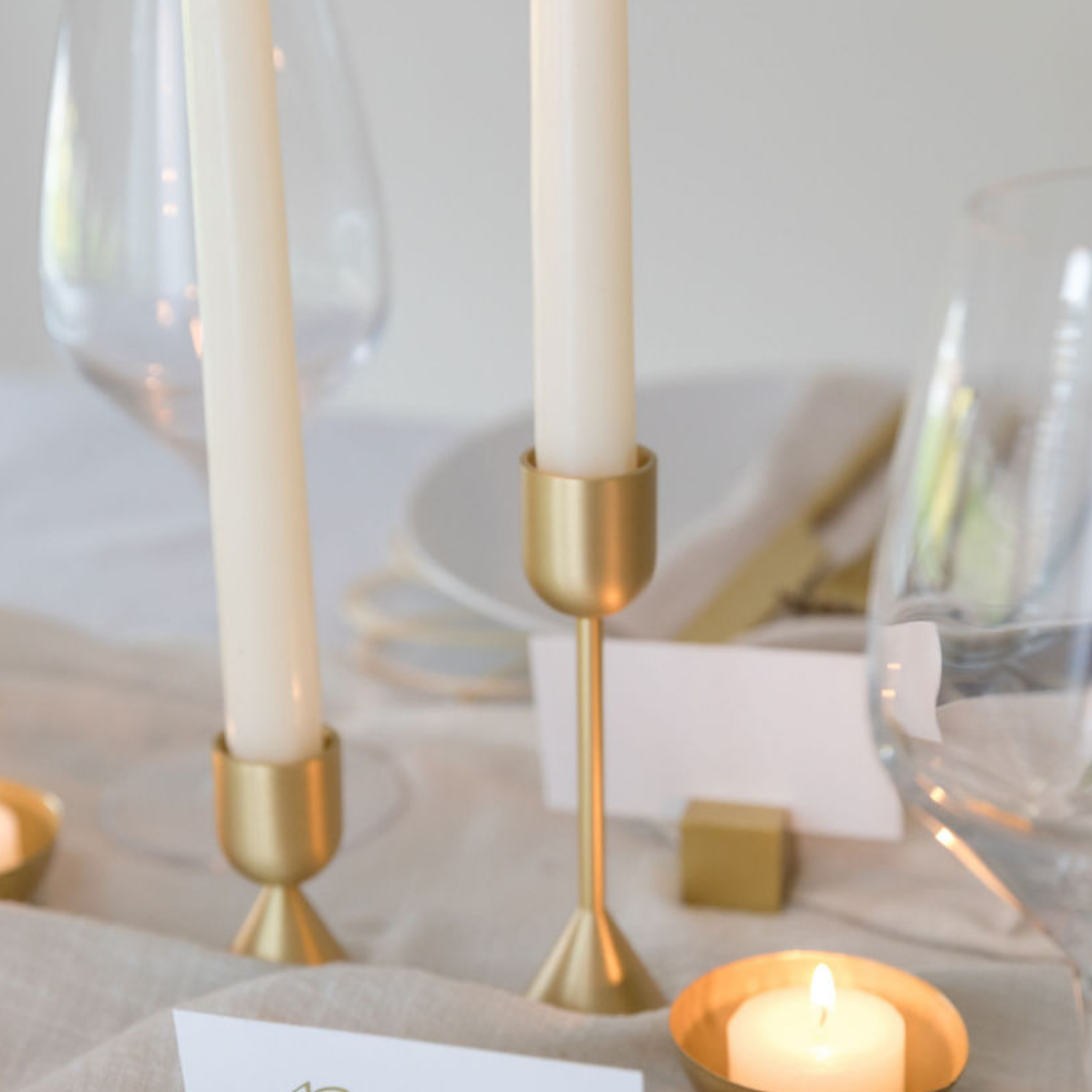 Bluum Maison – wholesale Candle holder – Gold Solid Brass Candlestick Holder | Taper Candle Holder1