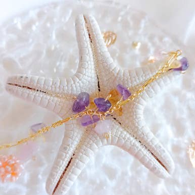 Energiarmbånd Naturlige Sten Lithoterapi Forgyldt for engroshandel hos Pompon La Tulipe