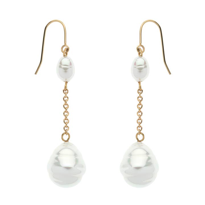 Barokperle- og kædedråbeøreringe for engroshandel hos Emma Holland