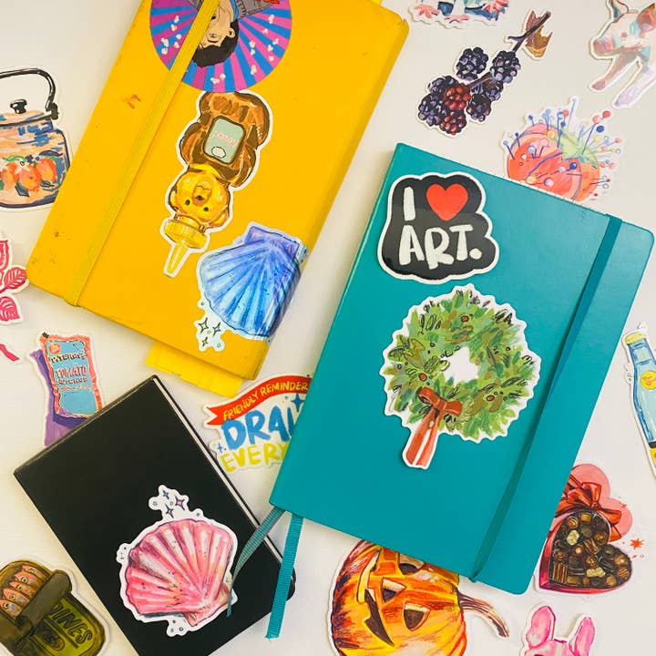 Flynn Craft House - Venta al por mayor Pegatina - Adhesivo de vinilo con forma de corona de puerta verde2