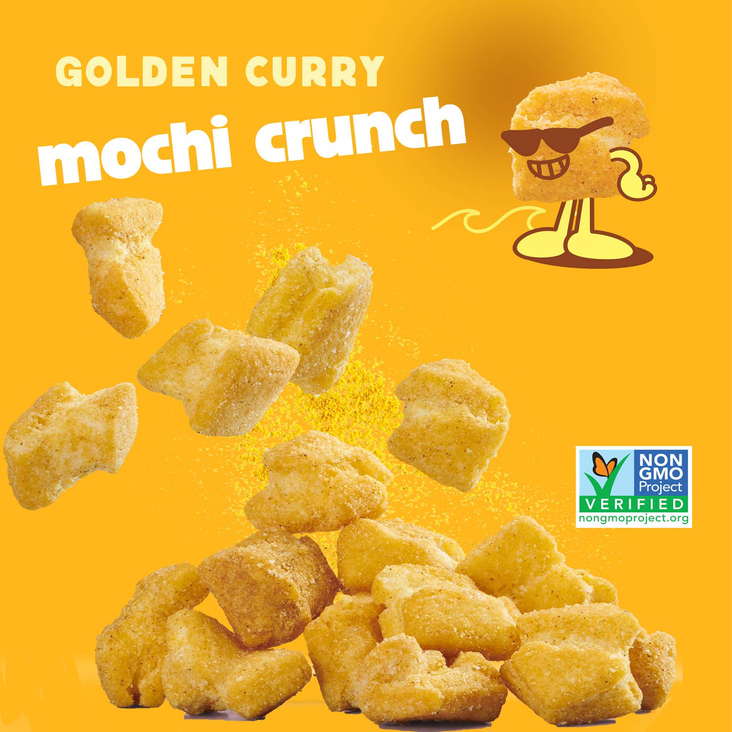 Sun Tropics - Wholesale Crackers - Sun Tropics Mochi Crunch  - Golden Curry, 12 x 3.5 oz3