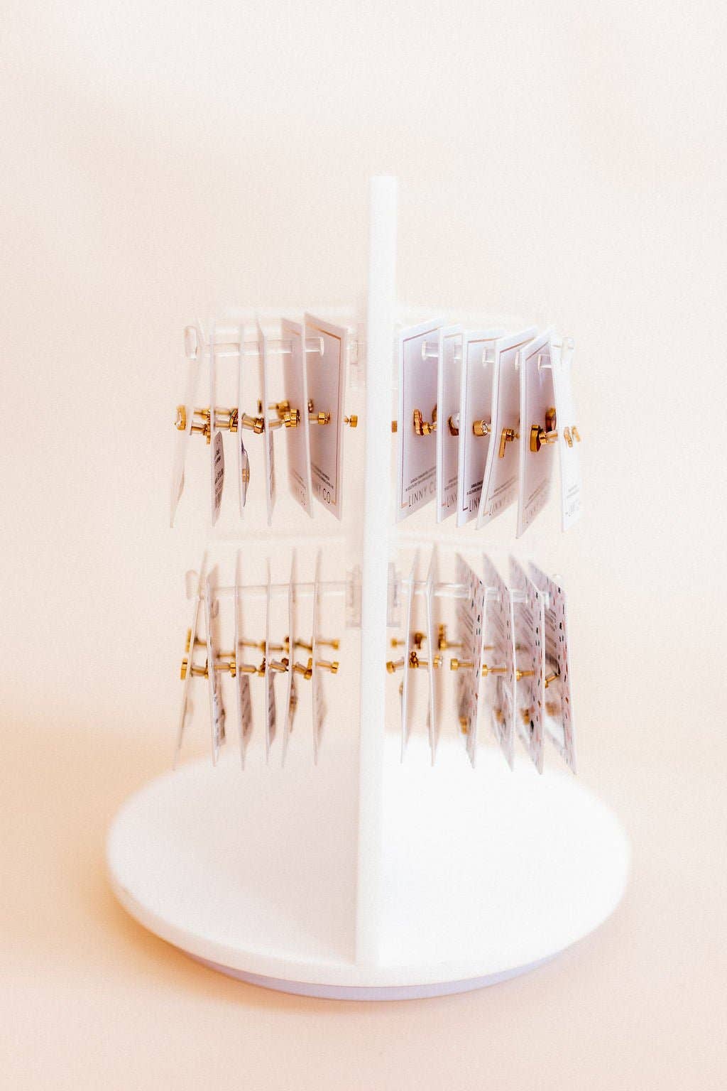 LINNY CO - Wholesale Jewelry Stand & Display - Display - Small Screwback Nap Stud Spinner - $351