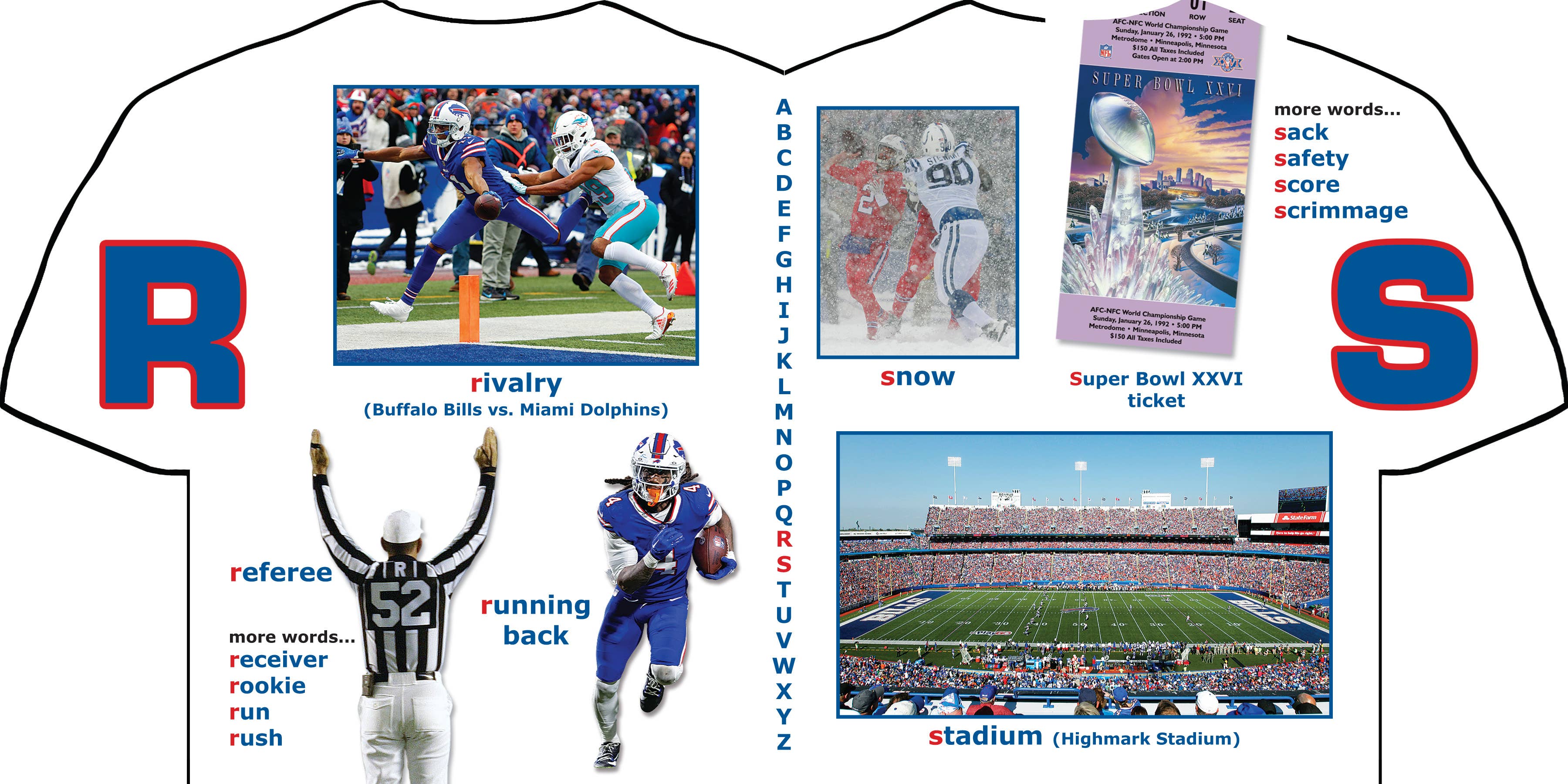 Michaelson Entertainment-Childrens Sports Board Books & Toys - Wholesale Baby & Toddler Book (0-2) - Buffalo Bills ABC - Kids Book for Young Fans3